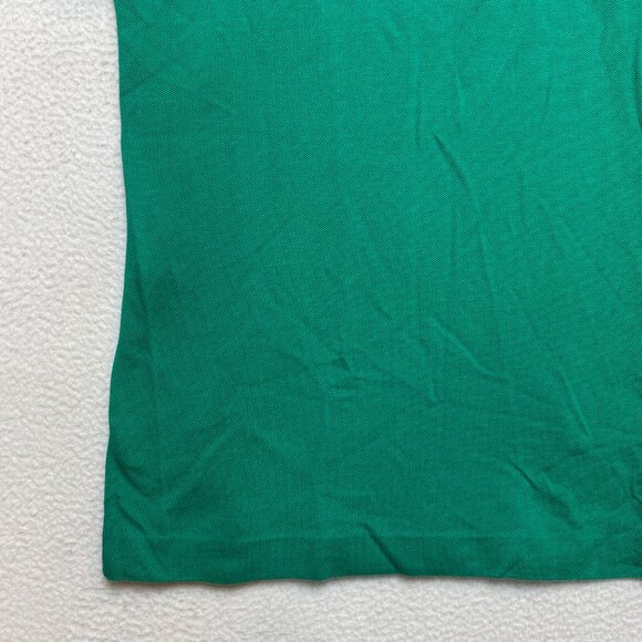 Lacoste Polo Shirt Mens Size 3 Green Short Sleeve Classic Fit Crocodile Logo - Picture 4 of 9